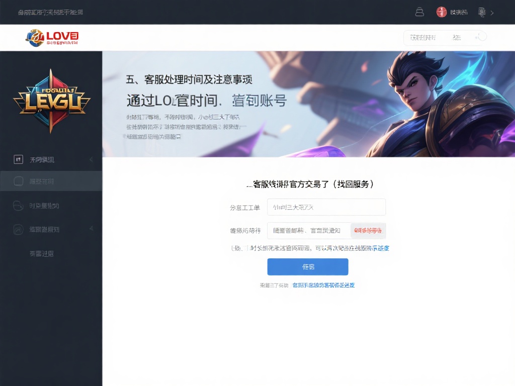 五、客服处理时间及注意事项
通过LOL