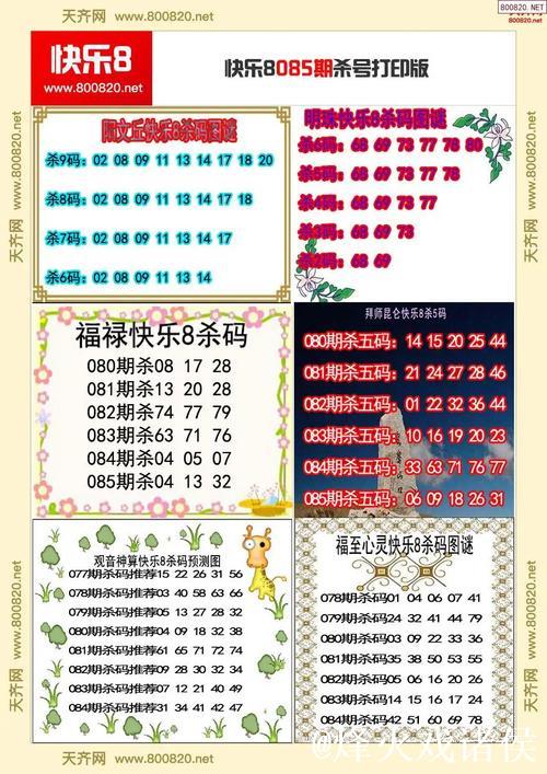 016期范秋雨快乐8预测奖号:杀八码推荐 016期范秋雨快乐8预测奖号:杀八码推荐